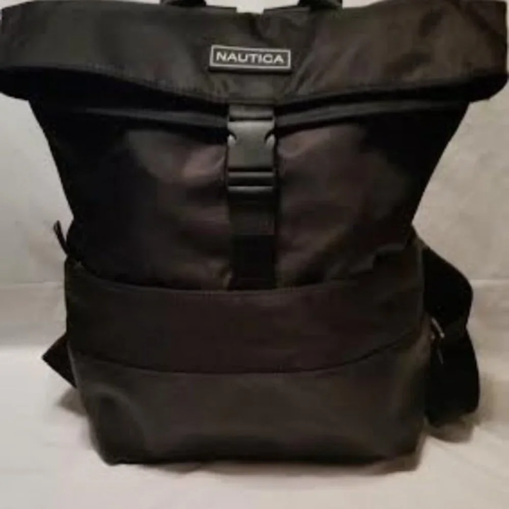 NWT Nautica Wind & Water Backpack Black